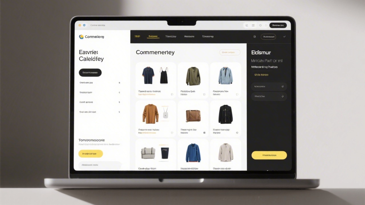 Lifestyle ecommerce product page displayed on a tablet and laptop showing clean photography, pricing layout, and clear call-to-action buttons.